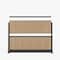 Luxor Grove Modular Wall Room Divider System - Black Frame - 70in X 48in - Wood Wall MW-7048-WB - alternate 5